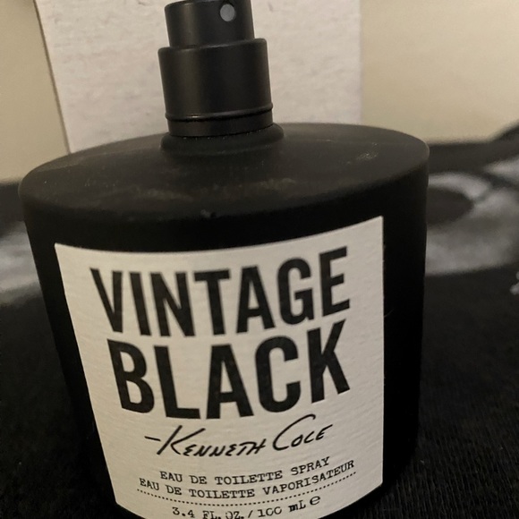 VINTAGE BLACK by Kenneth Cole 3.4 oz edt 3.3 MEN Cologne New Tester - Picture 1 of 2